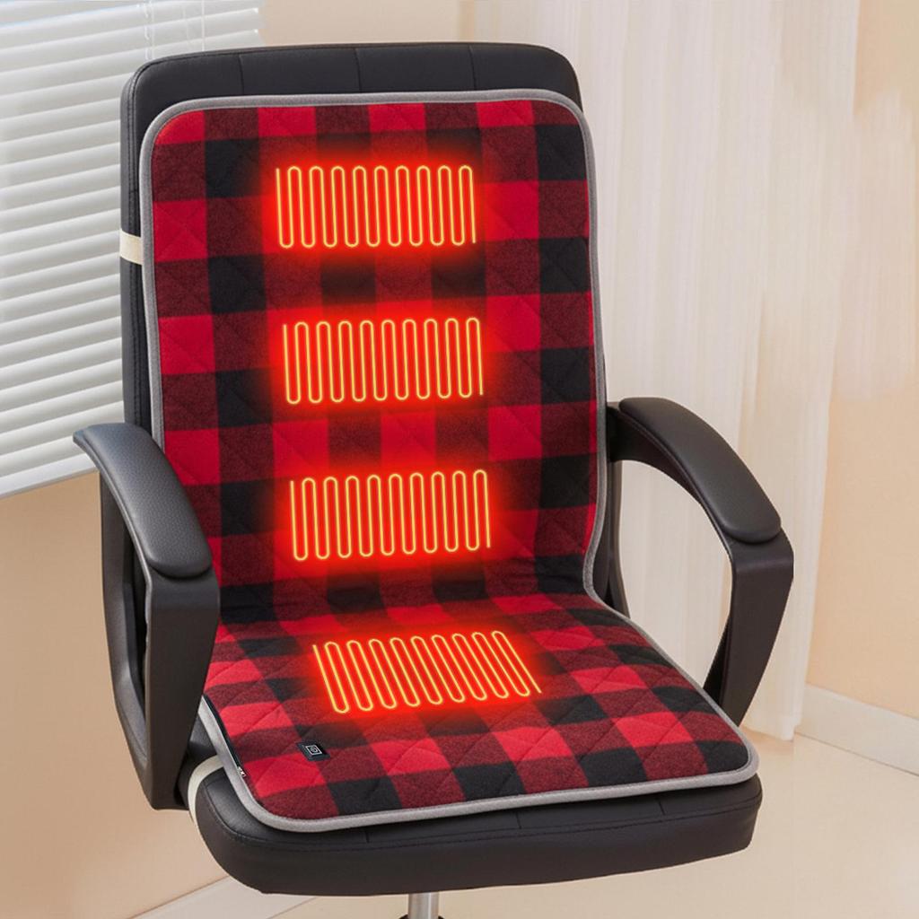 Electric Heating Pad 3 Temperature Settings USB Heated Soft Seat Cushion Portable Warmer for Home Apartment Office School Car