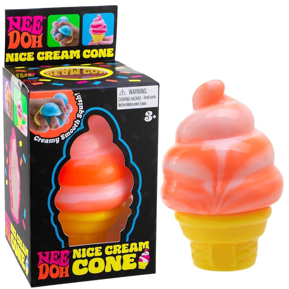

Creamy Squishy Ice Cream Cone Fidget Toy Soft Slow Rising Stress Reliever for Family Play Sensory Training Birthday Present