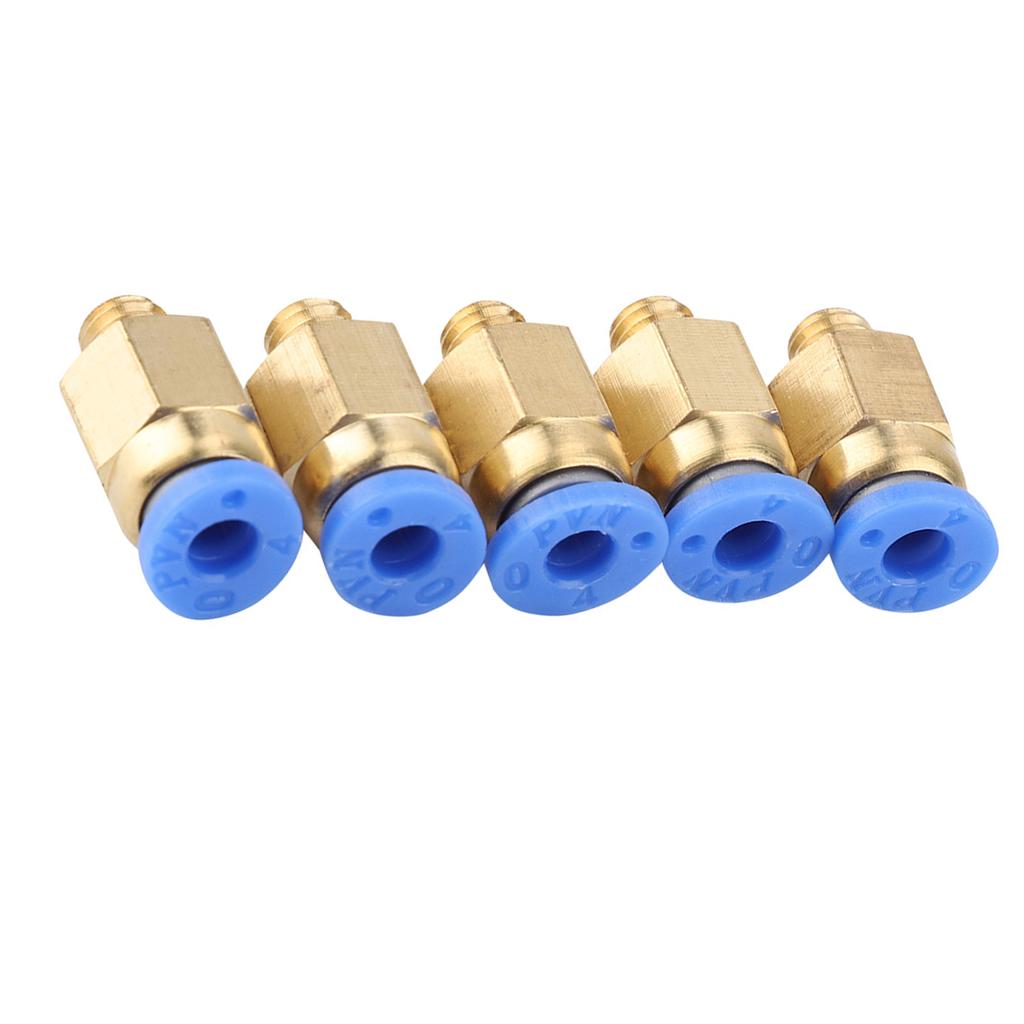 5PCS 3D Printer Accessories PC4 M6 Straight Through Pneumatic Joint Outer Diameter 4MM