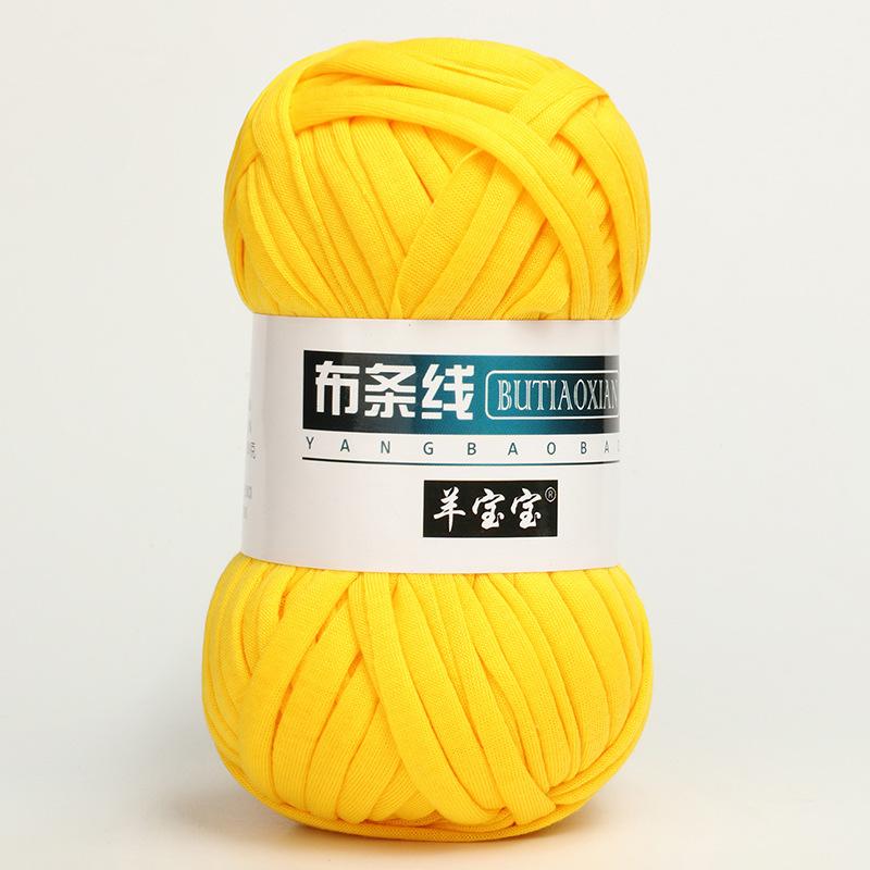 

1 шт. Трикотажная пряжа для вязания футболки для плетеной сумки, шляпы, тапочек, подставки, одеяла, нить, мягкая полиэстеровая пряжа для вязания крючком, мягкая тканевая пряжа