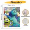 Disney Oil Painting DIY Digital Painting Cute Furry Monsters Character HandPainted Wall Art for Living Room and Entryway.