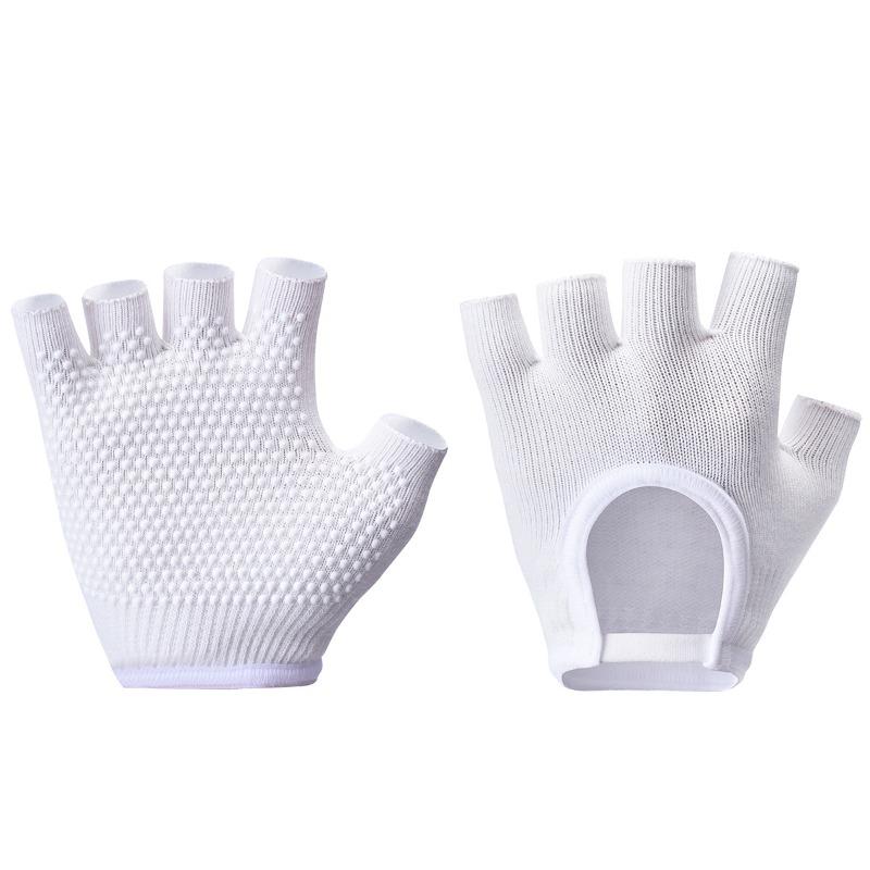 Women's Open Finger Backless Five Finger Aerial Yoga Gloves Non Slip Professional Yoga Accessory Ideal for Pilates Fitness
