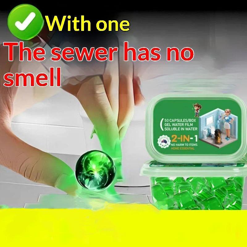 30/50 Pezzi Detergente per Scarichi Rimuovi Odori Deodorante Gel Profumato Per Lavandini Scarichi Gel Film d'Acqua Solubile in Acqua Cucina Bagno