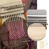 1Set Knitting Tools Small Frame Small Loom Hand Tapestry Wood Loom Weaving Frame Darning Machine for Mending Clothes and Jeans