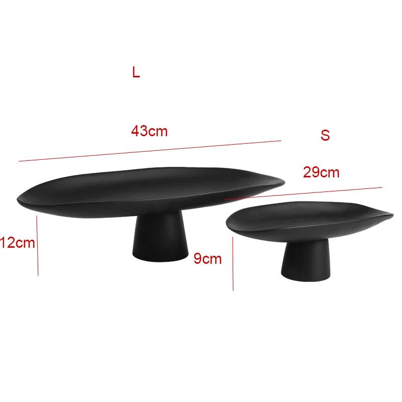 Resin Dry Fruit Tray Dessert Trays High Leg Fruit Plate Cake Trays Creative Snack Storage Tray Decorative Household Products