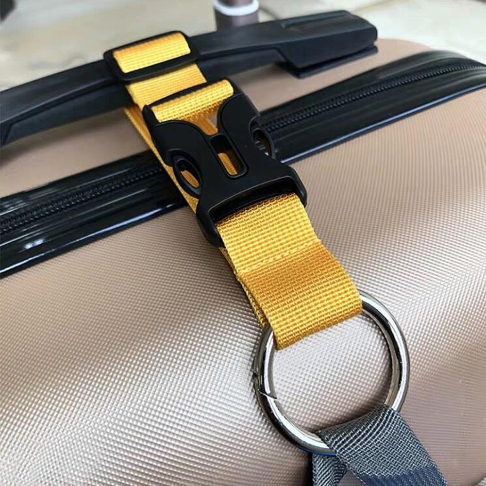 Luggage Straps Suitcase Backpack Strap Nylon Adjustable Suitcases Belts Outdoor Camping Hiking Nylon Ribbon Hook Buckle