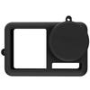 Protective Silicone Case Cover for DJI Action 4/3 Sports Camera Full Coverage Scratch-resistant Protections Sleeve Black
