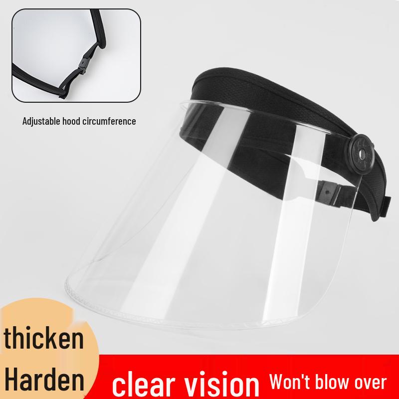 Unisex HD Rainproof Windproof Cycling Helmet with Full Face Shield