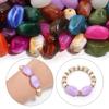 20pcs 21x12mm Irregular Acrylic Beads Double Color Cloud Loose Spacer Beads For Jewelry Making DIY Necklace Bracelet Accessories