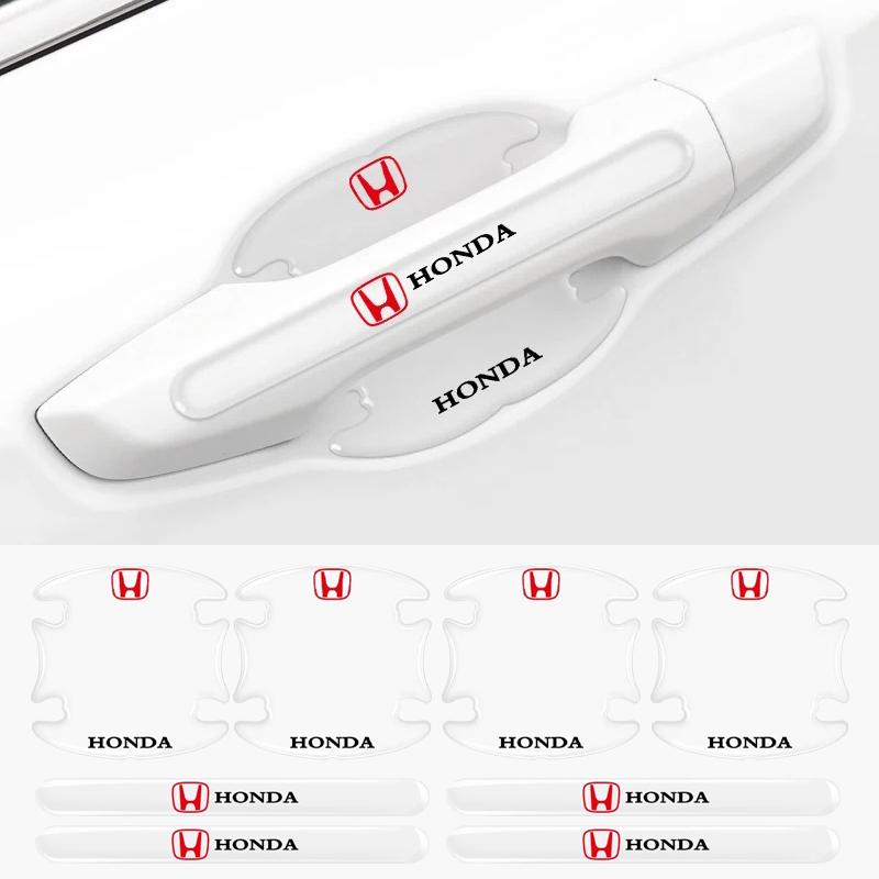 Transparent Car Door Bowl Stickers Door Handle Protector Anti-scratch For Honda Accord Odyssey Civic CRV Inspire Envix City Jazz