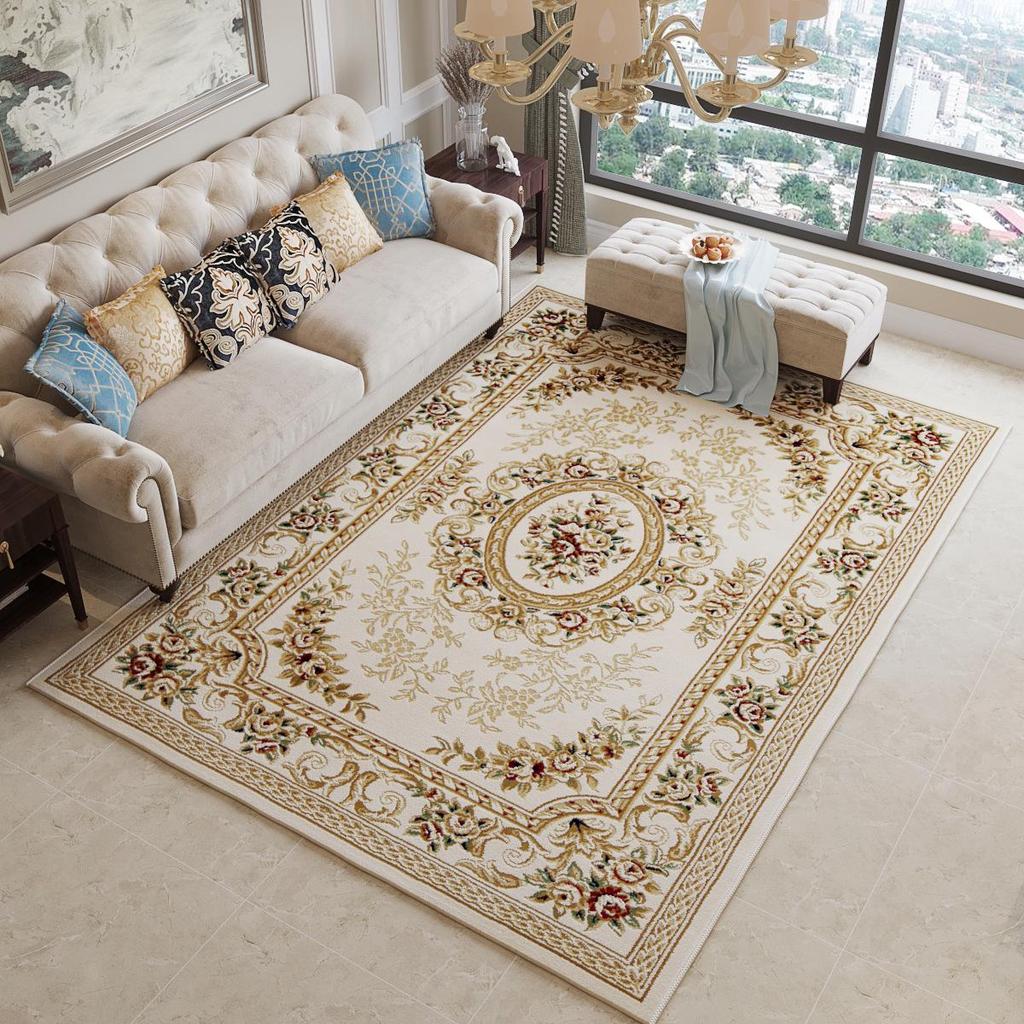Nordic-Style Persian Ethnic Area Rug for Living Room: Soft Sofa & Coffee Table Pad