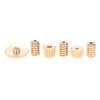 1Set 0.5M Copper Worm Gear Drive Combination Set 12/15/16/18/32 Teeth 2MM/3MM 2MM Step Hole DIY Model.
