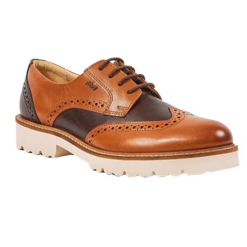 Brogue in pelle Kortney da uomo POD 6 UK tanno