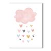 Child Canvas Print Pink Cartoon Cloud Sun Rainbow Wall Art Painting Nursery Poster Nordic Wall Pictures For Baby Kids Room Decor