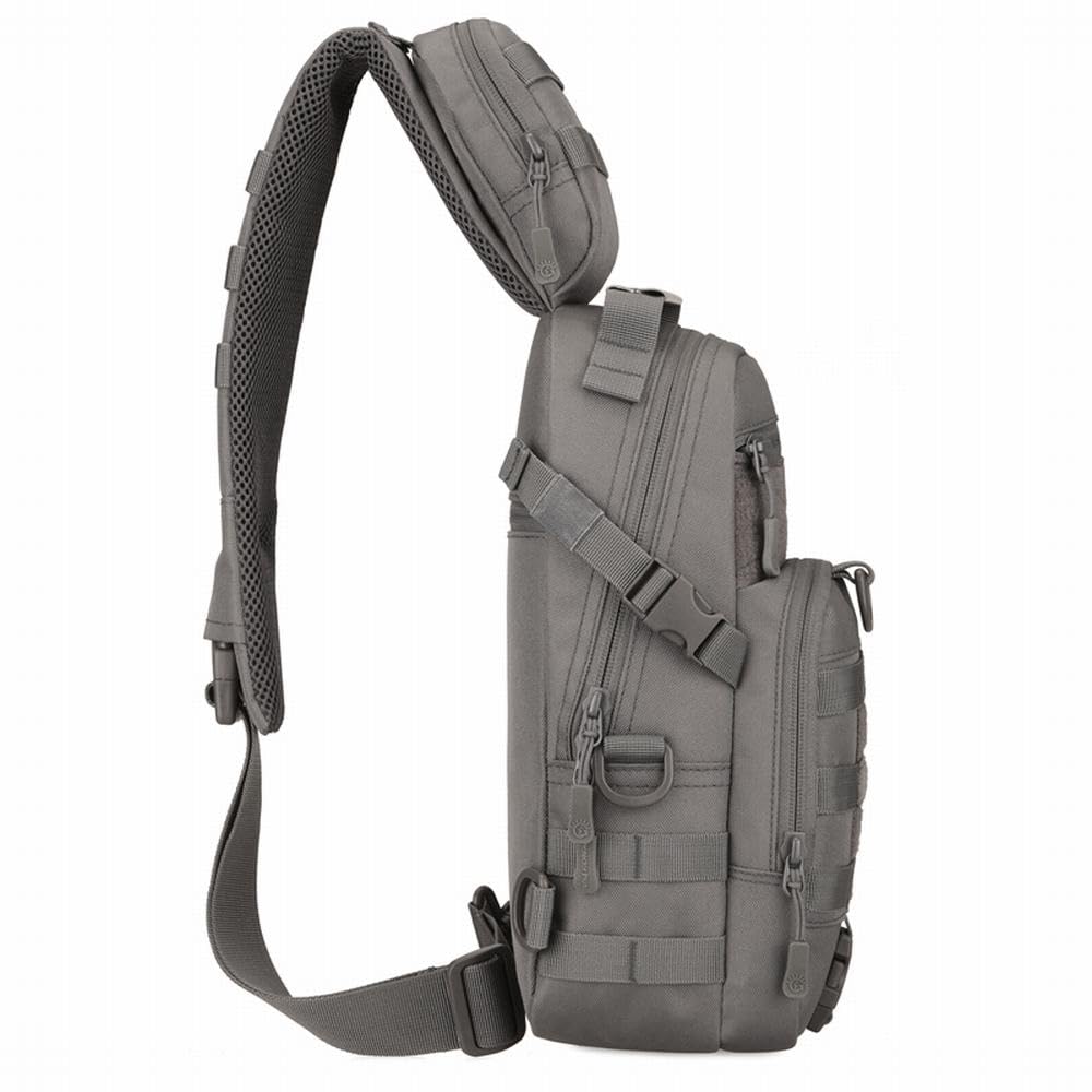 PHOENIX IKKI Tactical Outdoor Crossbody Sports Gray Bag, Ambidextrous, One-Shoulder Bag, Bag,