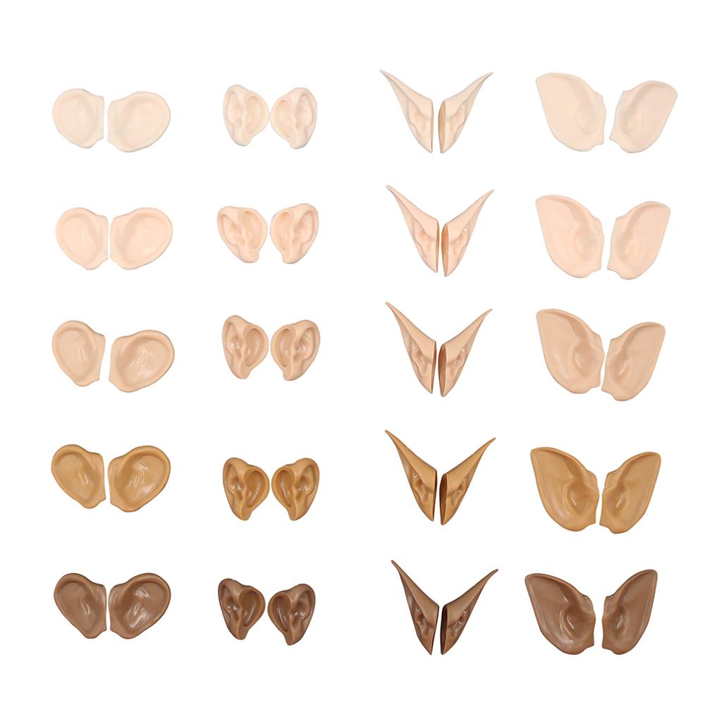 DBS Blyth Puppe Ohr Menschliche Ohren, Elfenohren Mit Ton befestigt, kein Schneiden erforderlich Weiße Haut, Bräunliche Haut, Dunkle Haut, Natürliche Haut