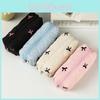 Print Knot Bow Large Capacity Student Pen Case Storage Bag Cute Fashion Gift