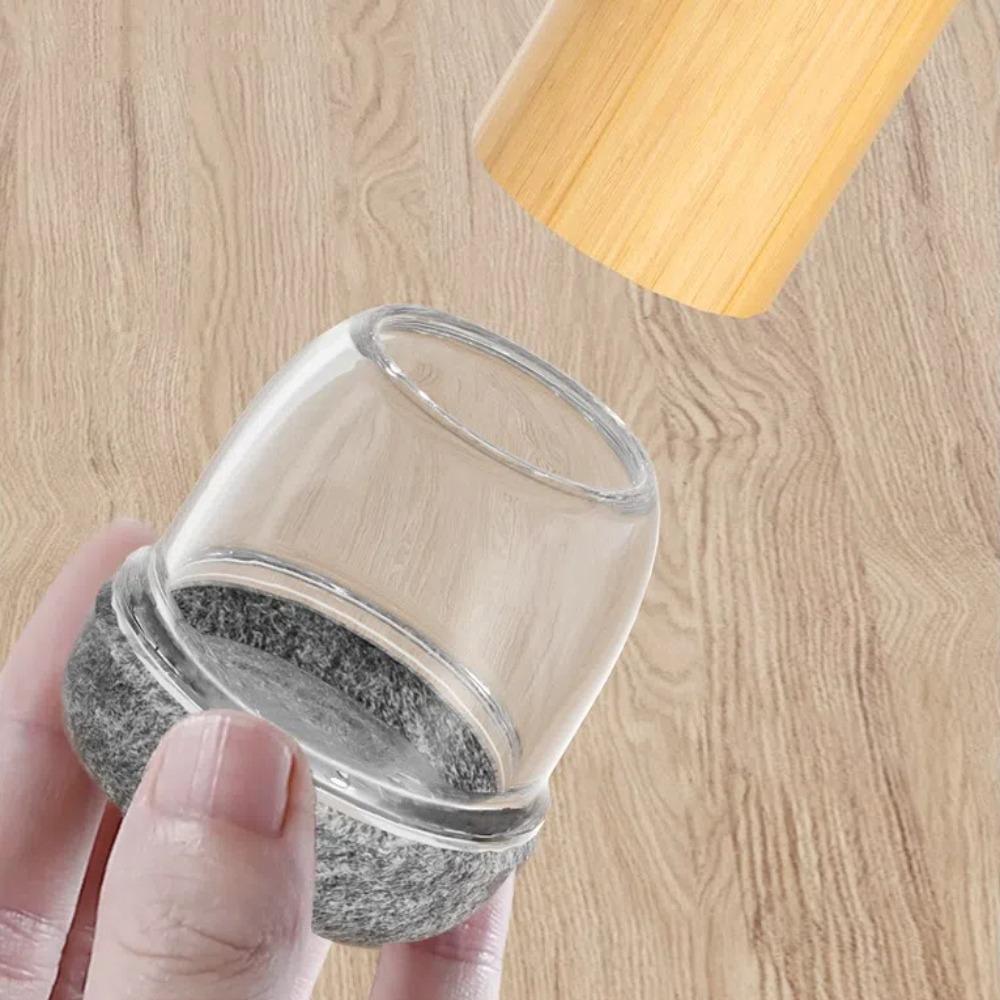 8pcs Felt Bottom Furniture Floor Feet Cup Thick Chair Leg Caps Decor Furniture Table Leg Pad  Home