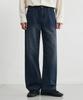 DRAW FIT Usual Semi-Wide Denim Pants [Vintage Blue]