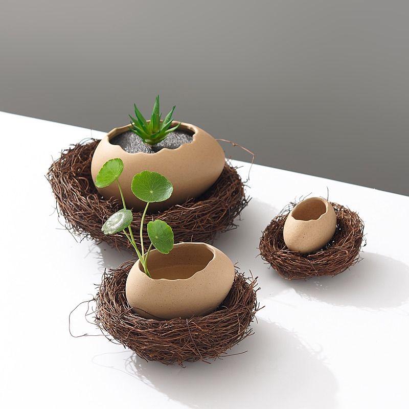 Creative INS Ceramic Eggshell Bird’s Nest Bowl – Ramen, Dessert & Snack Bowl