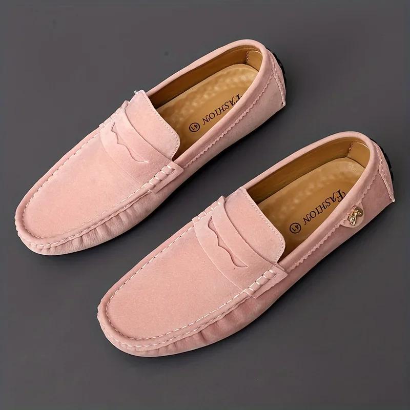 Fashion Couples, family casual shoes Fashion men's and women's flat shoes, driving, handmade, color large size small size 35-48 loafers