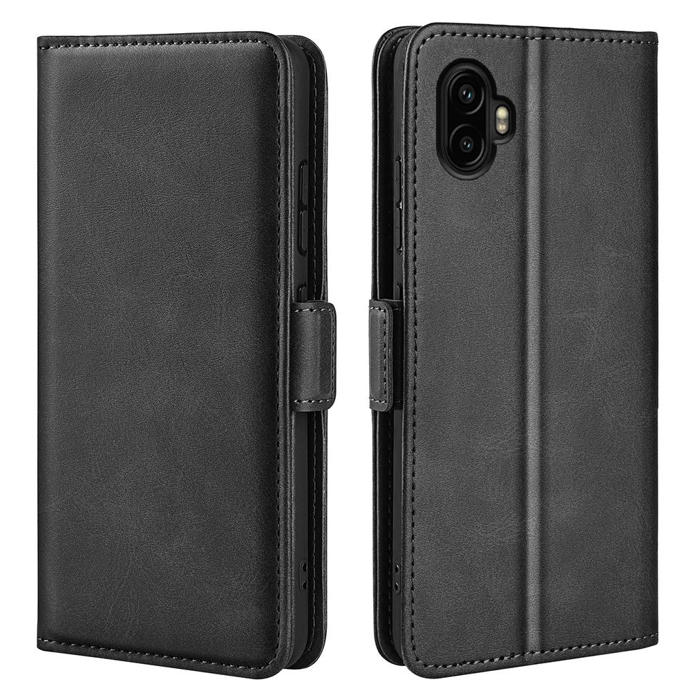For Samsung Galaxy Xcover7 Case Calf Texture Leather Wallet Phone Cover