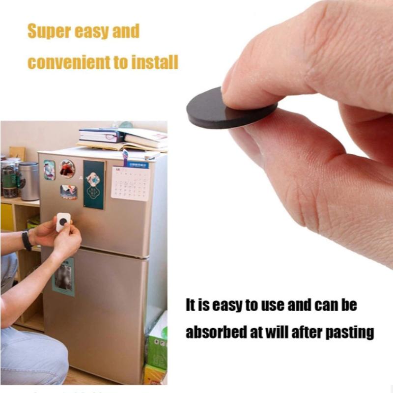 Self Adhesive Rubber Magnets 30/60 PCS Square Round Strong Magnetic for Business Card Making Exhibition Display Use