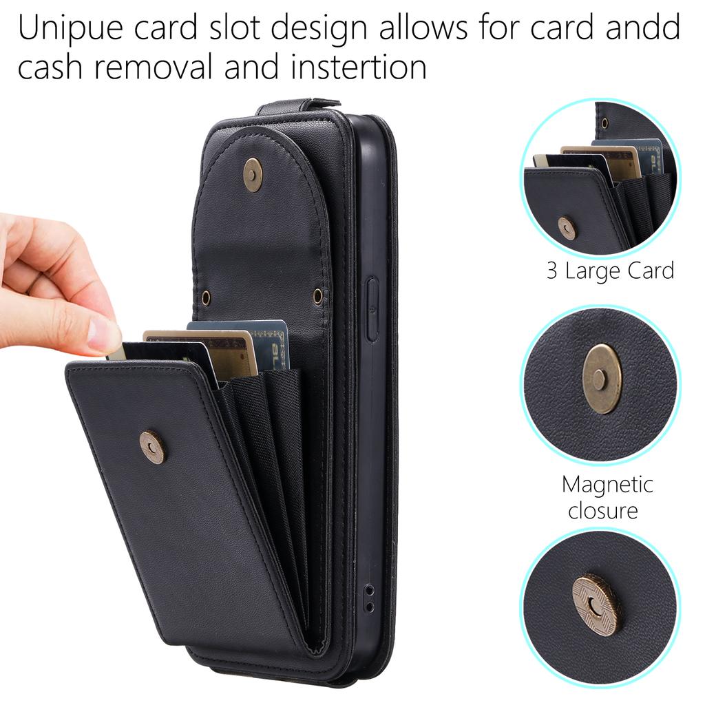 Crossbody Wallet Card Slot Flip Ledertasche Hülle für iPhone 15 14 Plus 13 12 11 Pro Max XSMAX für Samsung S24 S23 S22 S21 S20 Ultra Plus A15 A54