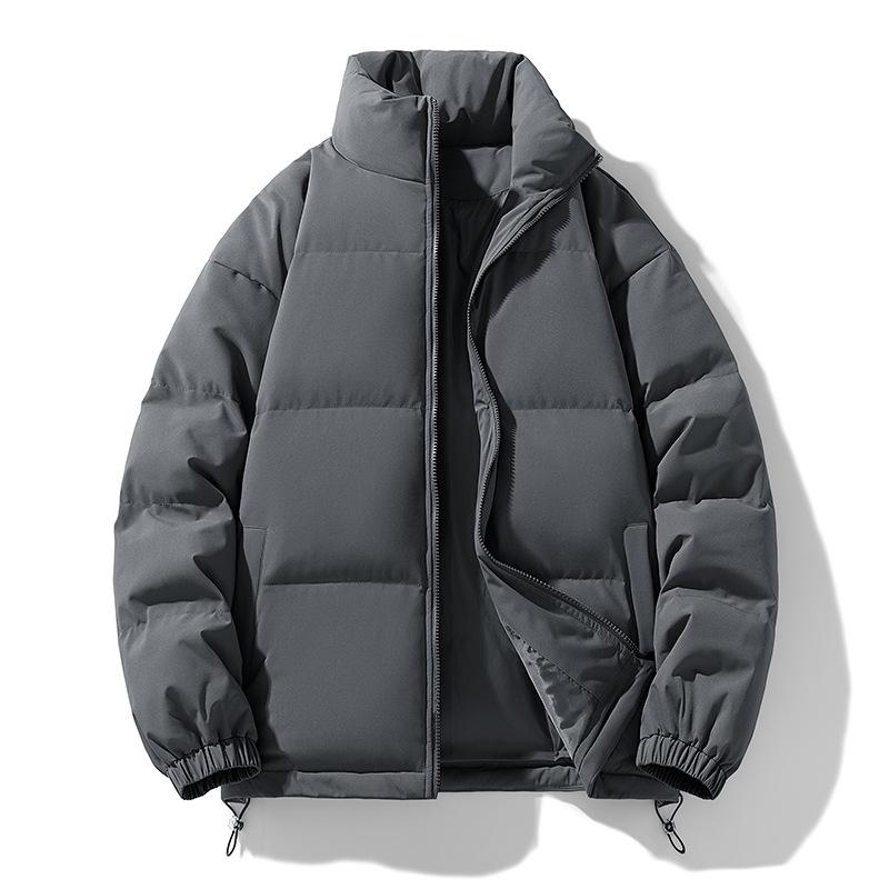 Cotton Jacket for Men and Women In The Same Style for Winter Thick Loose Cotton Jacket for Couples Solid Color Bread Jacket for Cotton Jacket