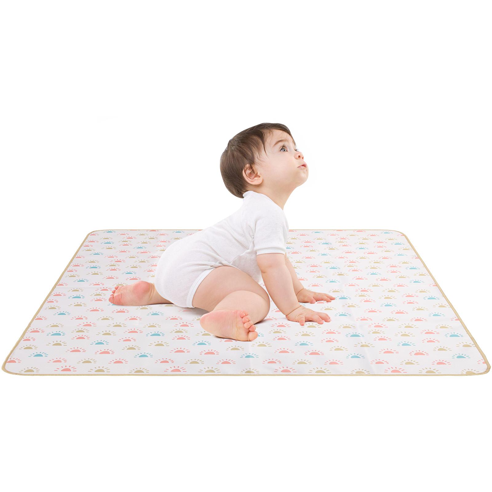 

Baby Splash Mat for Under High Chair/Arts/Crafts Baby Crawling Pad Baby Play Mat Washable Waterproof Anti-Slip Floor Splash Mat 1Pcs