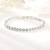 Yousheng Women Bracelet, Sparkling Cubic Zirconia Inlaid Bracelet with Claw-Setting Technology, Adjustable Chain Wristband for Jewelry