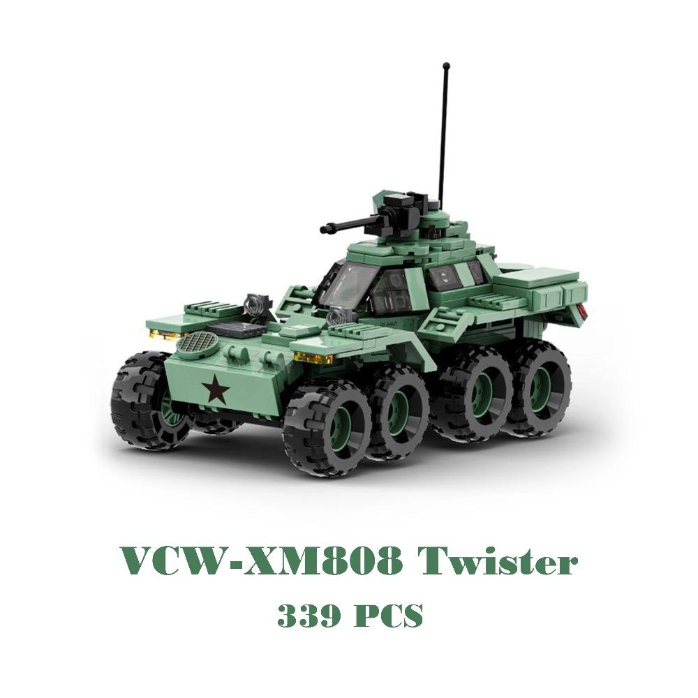 Hummer Blindato Militare Stryker Carro Armato Auto Esercito USA Russia Soldato Guerra Moderna Armi Modello Blocchi da Costruzione Mattoncini Giocattoli per Bambini