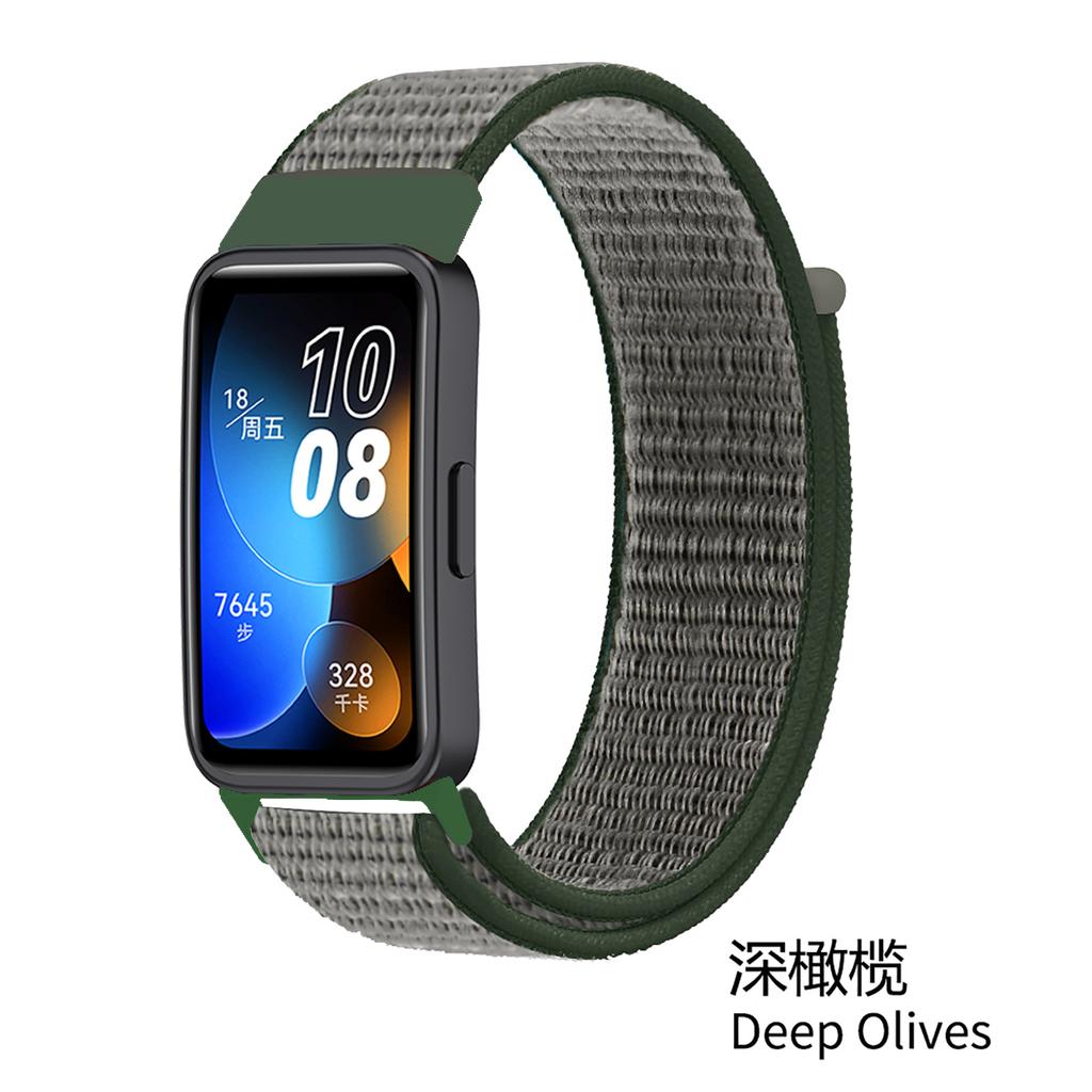 Nylon solo loop strap for Huawei Band 10 9 8 7 bracelet wristband replacement belt accessories Huawei band 10 breathable Correa