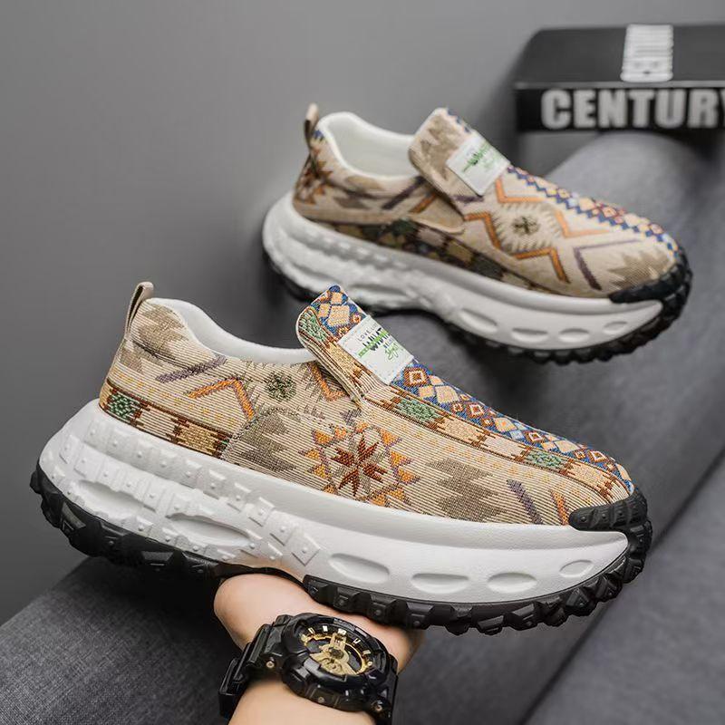 Summer Thick-soled Heightening Men's Shoes Lazy One-pedal Casual Sports Shoes Non-slip, Wear-resistant and Breathable Shoes