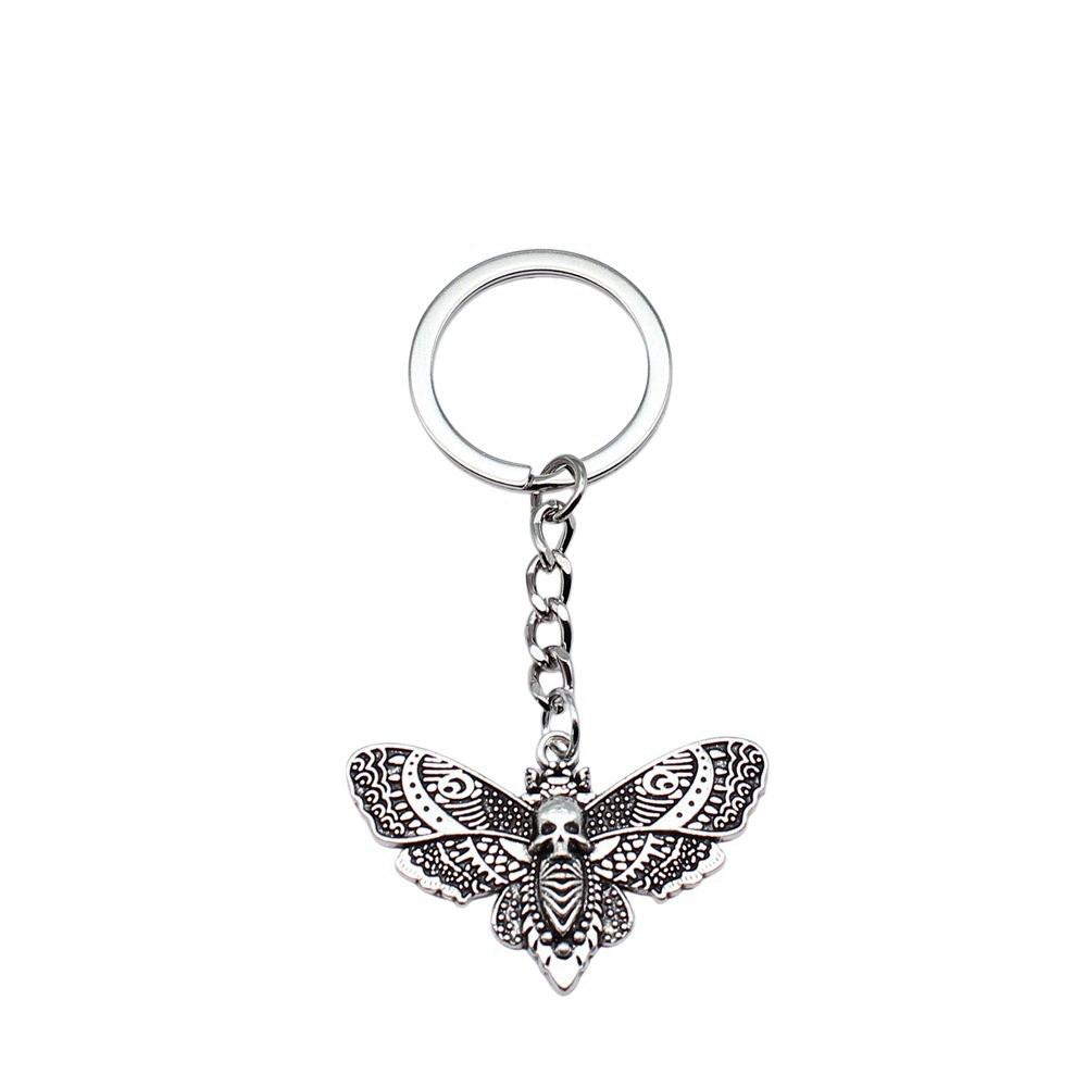 Breloc cu Charm Libelulă și Albină Pandantive Fluture Inel pentru Chei Inel de 28mm