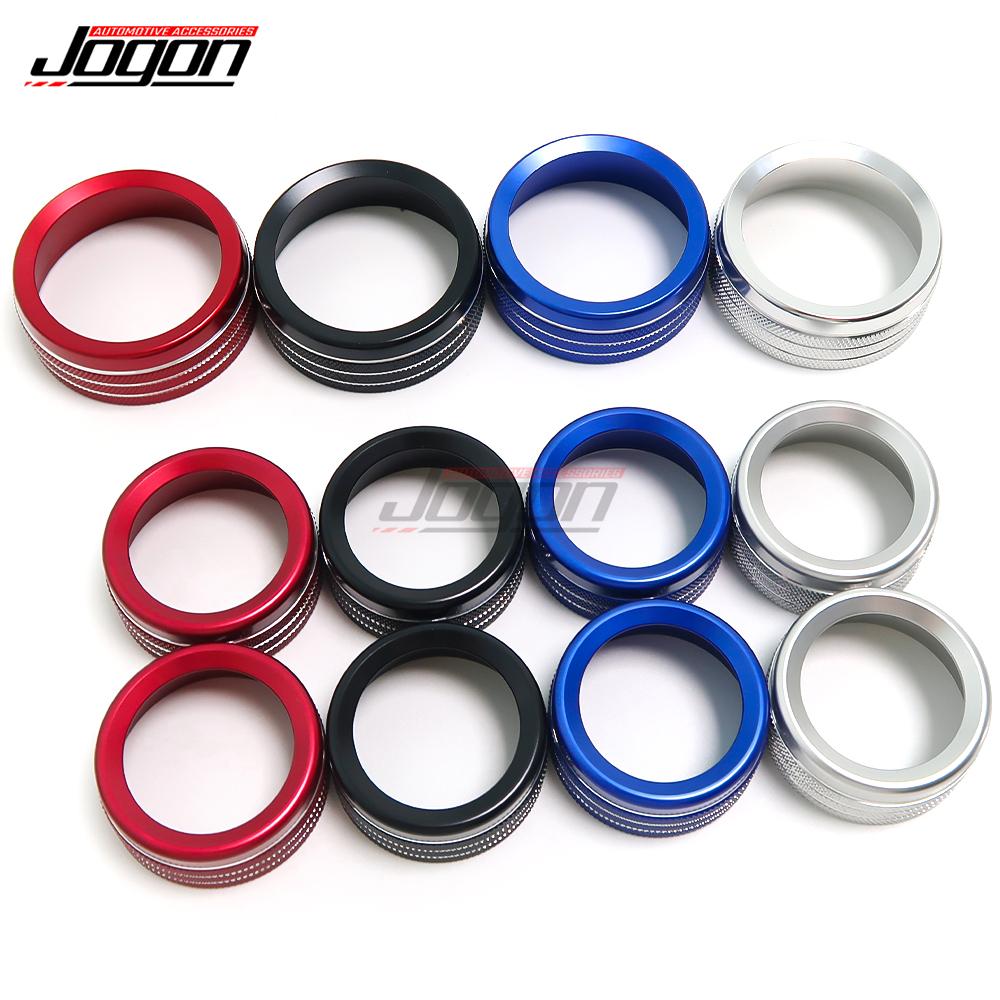 3Pcs For Dodge Durango SRT GT 2014 2015 2016 2017 2018 2019 2020 Car Interior Volume AC Radio Switch Knob Button Cover Ring Trim OO1