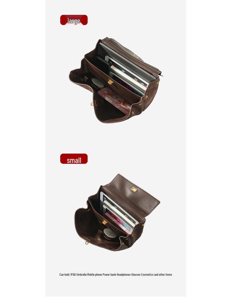 Rodeo Women's Suede Leather Underarm Tote: Premium Commuter Bag with High-End Design and Large Capacity.