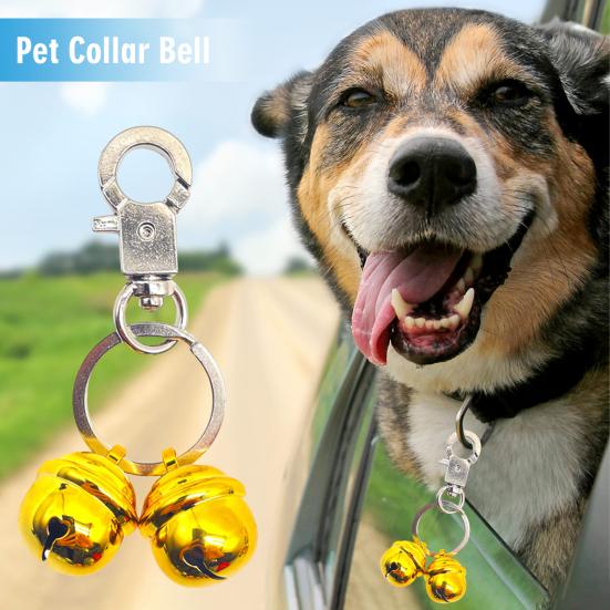 Κουδούνι με κολάρο κατοικίδιων Εξαιρετικά δυνατά κουδούνια παρακολούθησης κατοικίδιων, χάλκινα κουδούνια με κλιπ αστακός Αξεσουάρ κουδουνιού για κατοικίδια για γάτες σκύλους