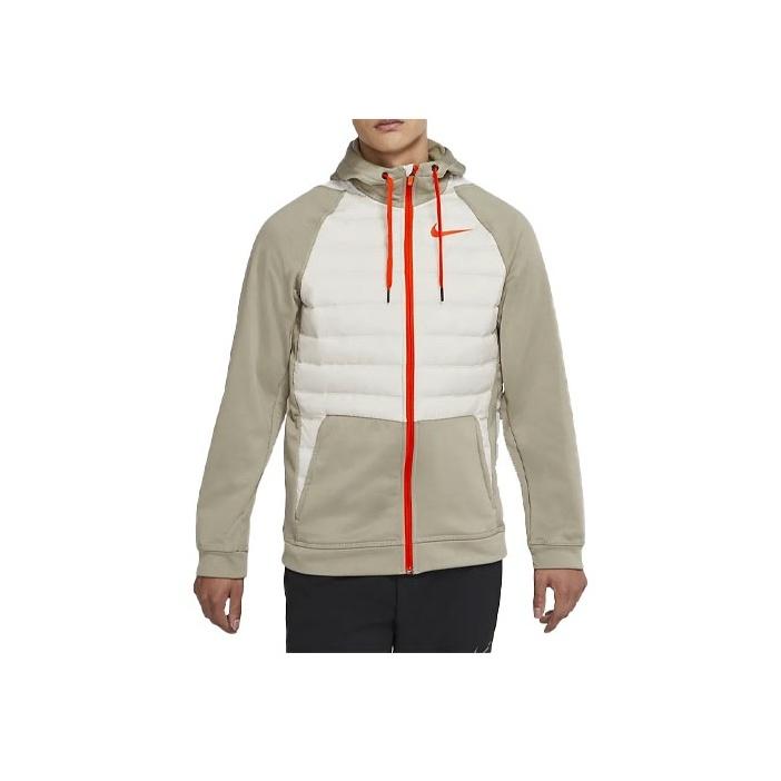 Nike Warm Colorblock Sports Training Hooded Cotton Jacket Men Outerwear Mystic-Stone BV6299-342