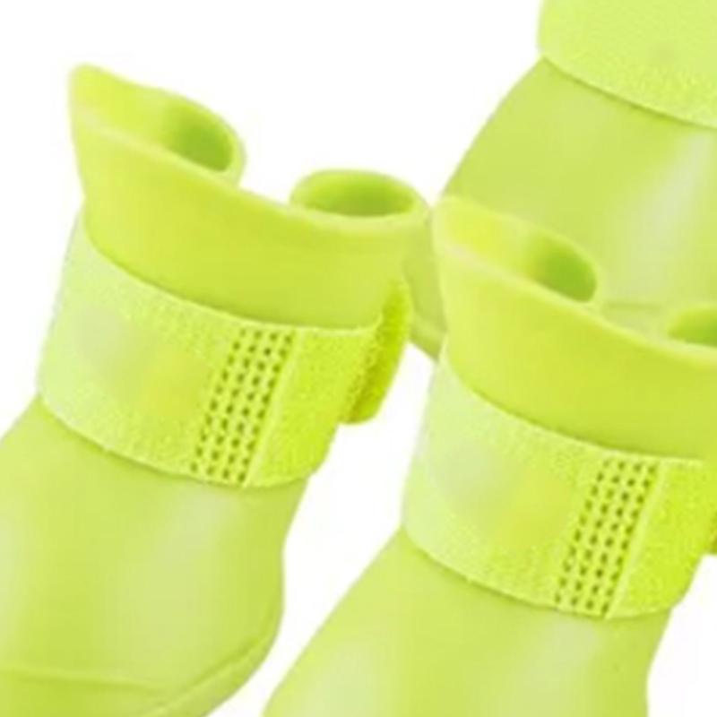 Pies Silikonowy But Wodoodporny Antypoślizgowy Miękki Pies Silikonowe Kalosze dla Psów Szczeniak Żółty M