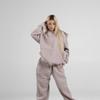 Women's 2-Piece Hoodie Set, Embroidery Sweatshirt and Jogger Pants, Cozy Loungewear