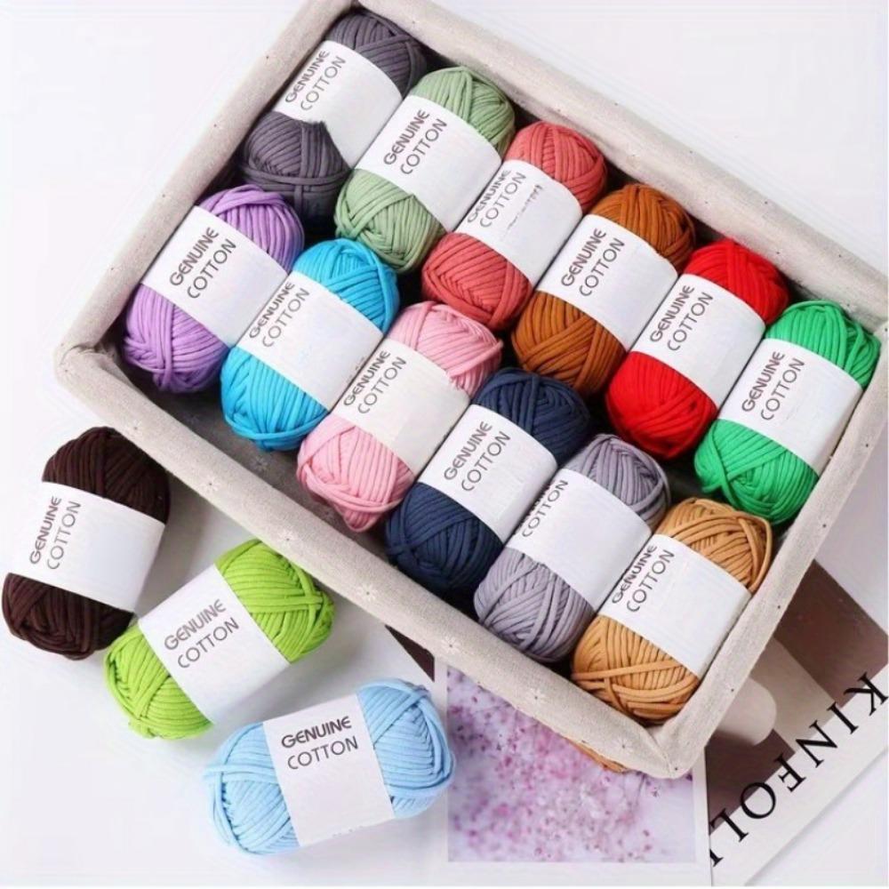 4pcs Cotton Yarn Blend -Skeins for Crochet and Knitting - Assorted Colors)- Suitable for 2 - 4.5mm Crochet Hook Size