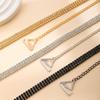 Modische Metall BH-Träger Drei Reihen Strass Anti-Rutsch Unterwäsche-Träger Verstellbar Damen Dessous Zubehör