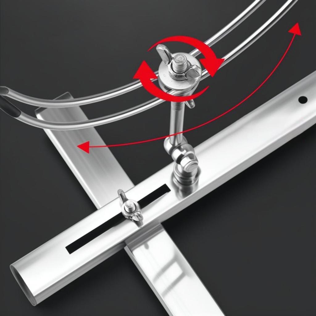 Adjustable Ice Fishing Rod Holder, Freestanding Winter Holder Made of Metal.