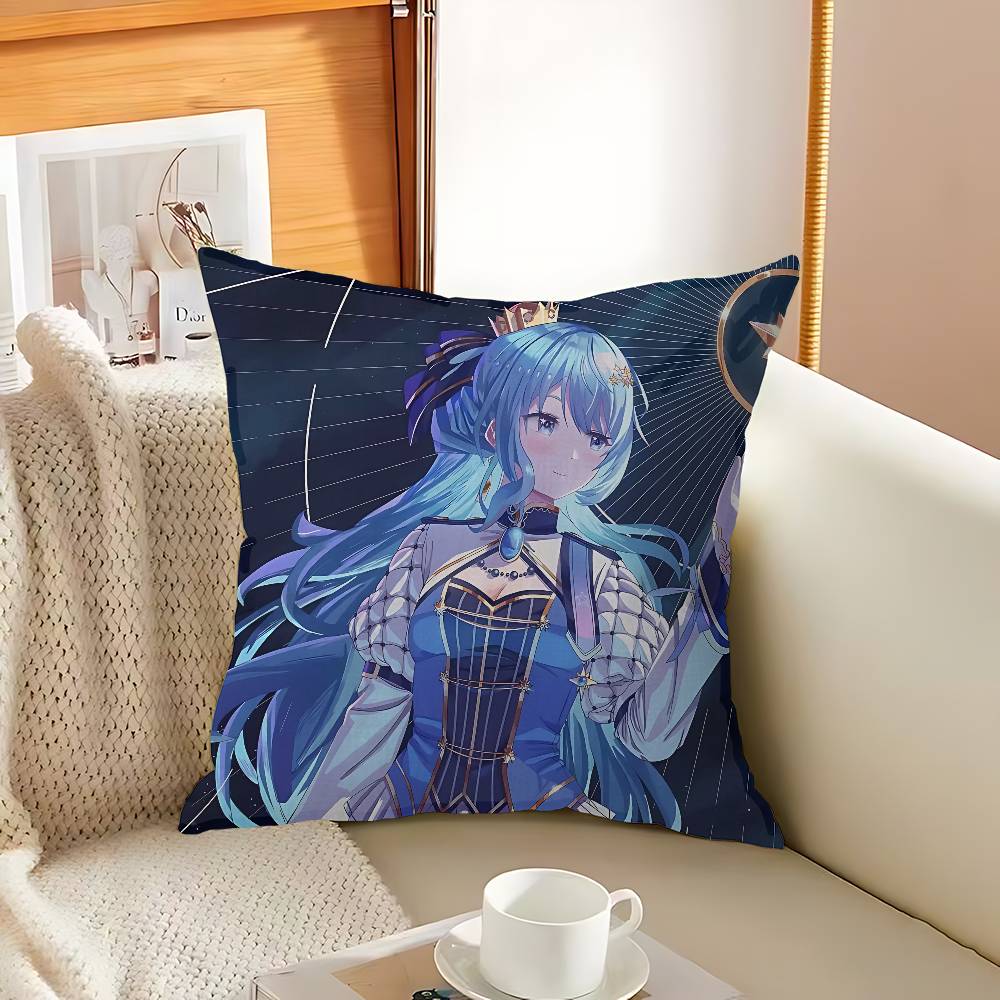 Hololive Hoshimachi Suisei Niedliche Kissenhülle Sofakissenbezug Heimzimmer Dekoration Kindergeschenk