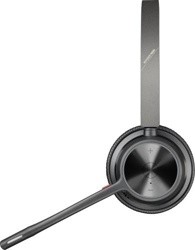 Poly Voyager 4320 UC Stereo Wireless Headset, Bluetooth, USB-A,+BT700 dongle, +Charging Stand, Black