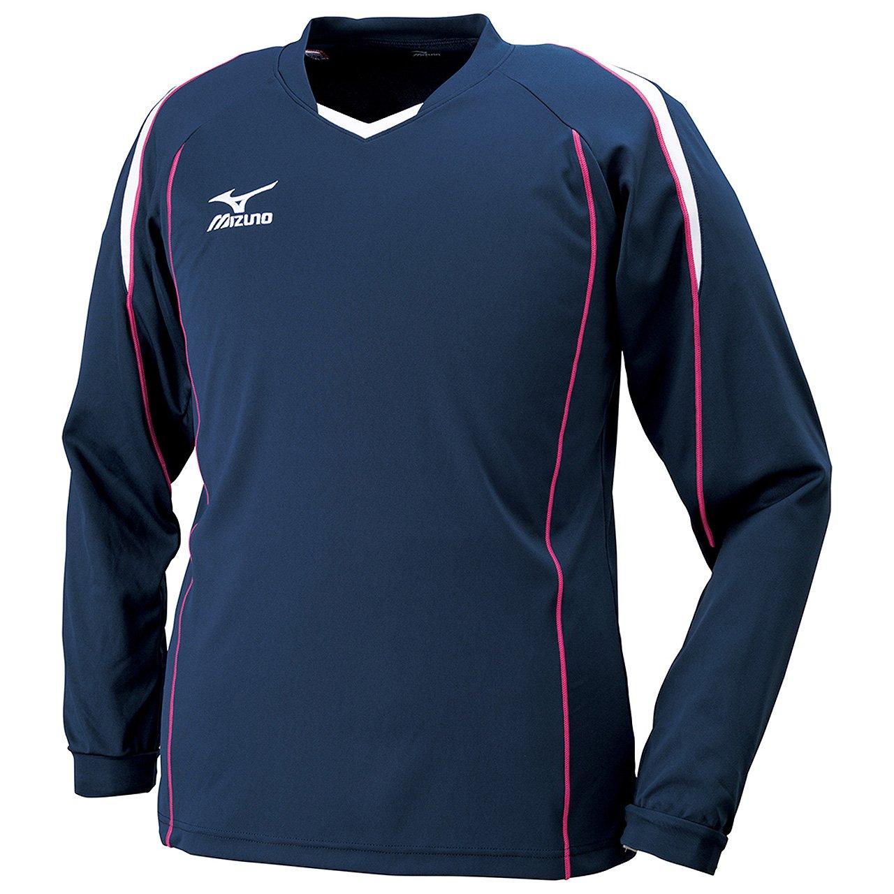 

Mizuno Volleyball Practice Long Slim Size Navy x XS Shirt, Sleeve, Fit, Unisex, V2MA6097, 14, White,