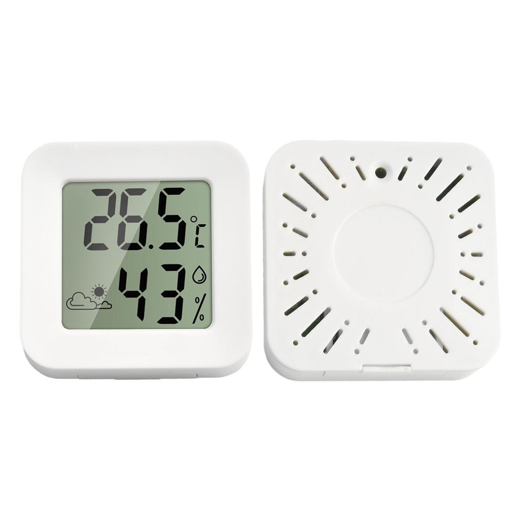 Thermometer humidity meter indoor mini LCD display time temperature for indoor