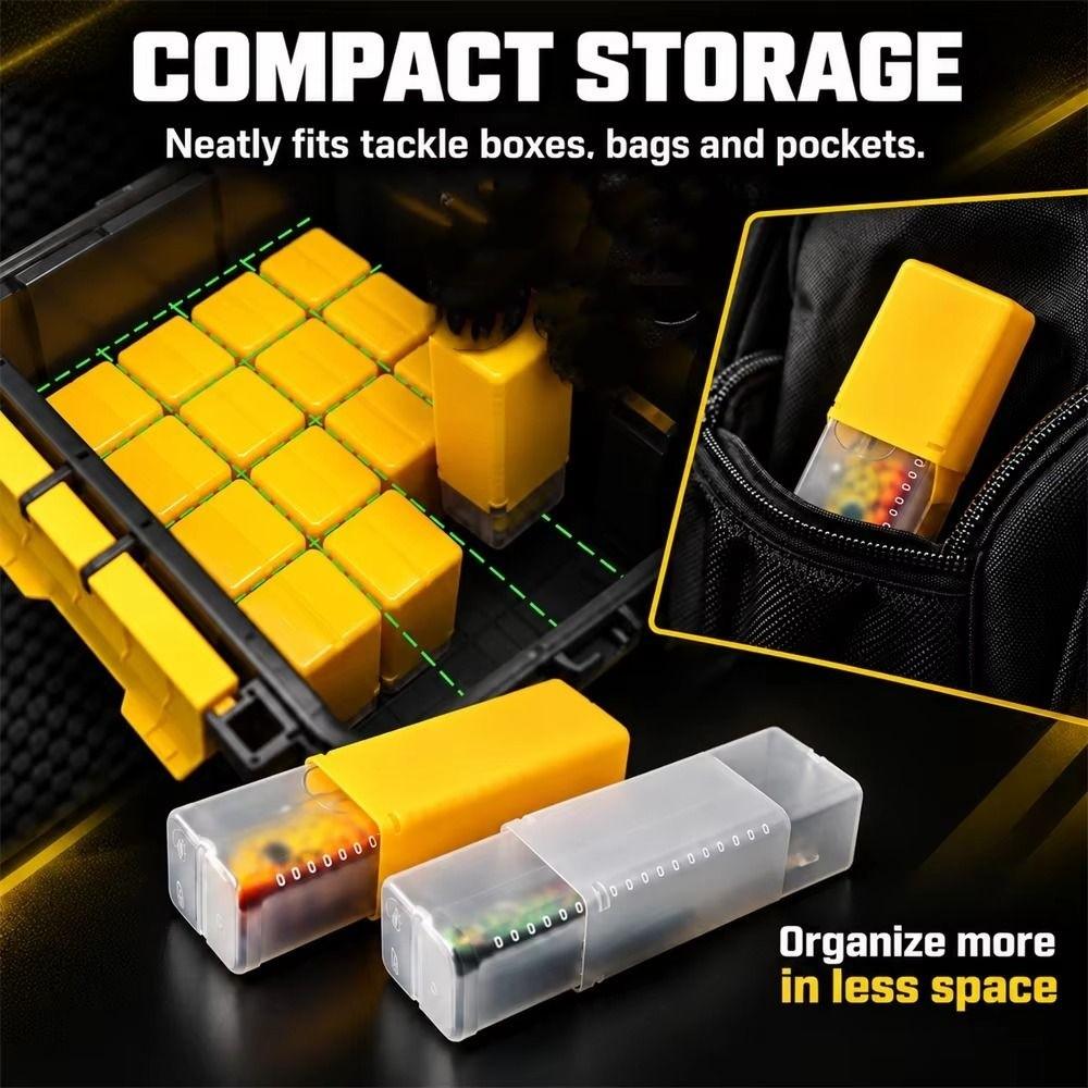 5pcs Capsule Shape Capsule Storage Case 5Pcs Fishing Tackle Box Outdoor Fishing