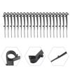 High Quality Flat Roofed Gutters Gutter Clip Gutter Brush Clips 150mm Long 20pk Black Flat Roofed Gutters Keep Clean